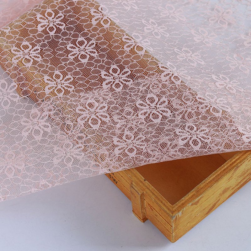 Lace Fabric Pink Bridal Polyester for Bridal Wholesale Supplier 6